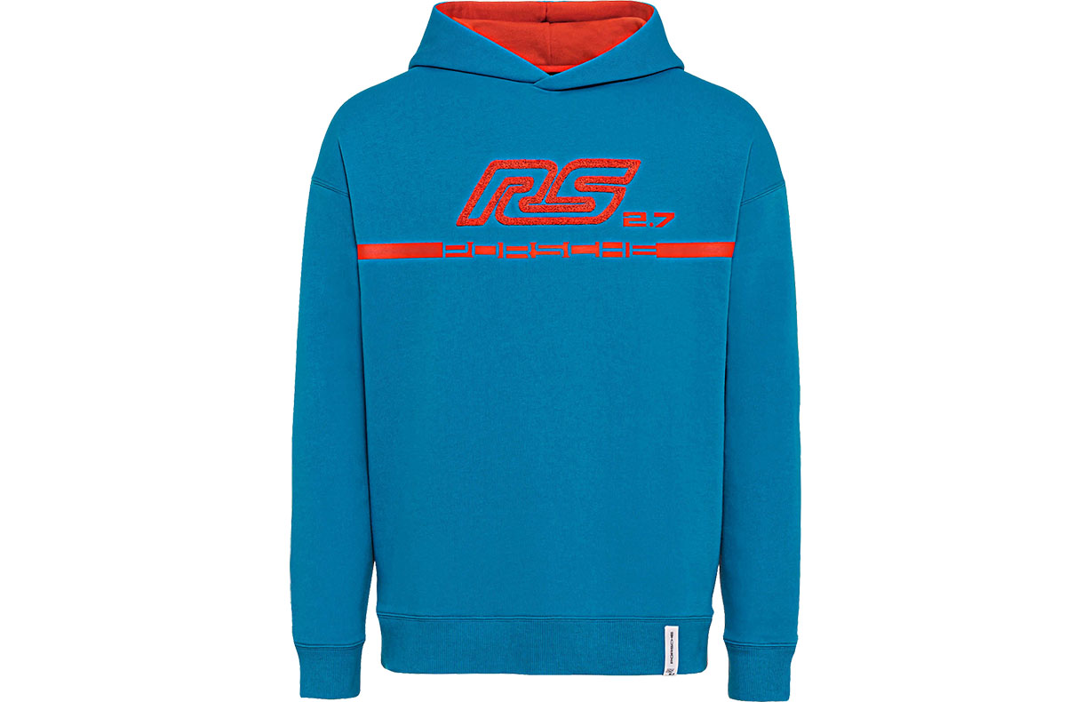 PORSCHE フーディ Porsche Men's Hoodie, Blue & Orange - RS 2.7 – Porsche Exchange